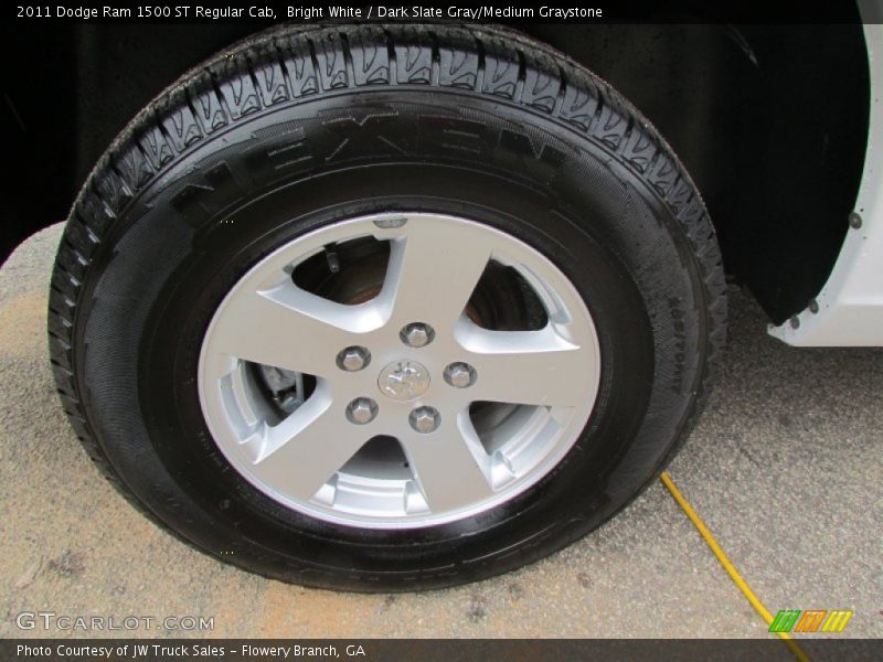 Bright White / Dark Slate Gray/Medium Graystone 2011 Dodge Ram 1500 ST Regular Cab