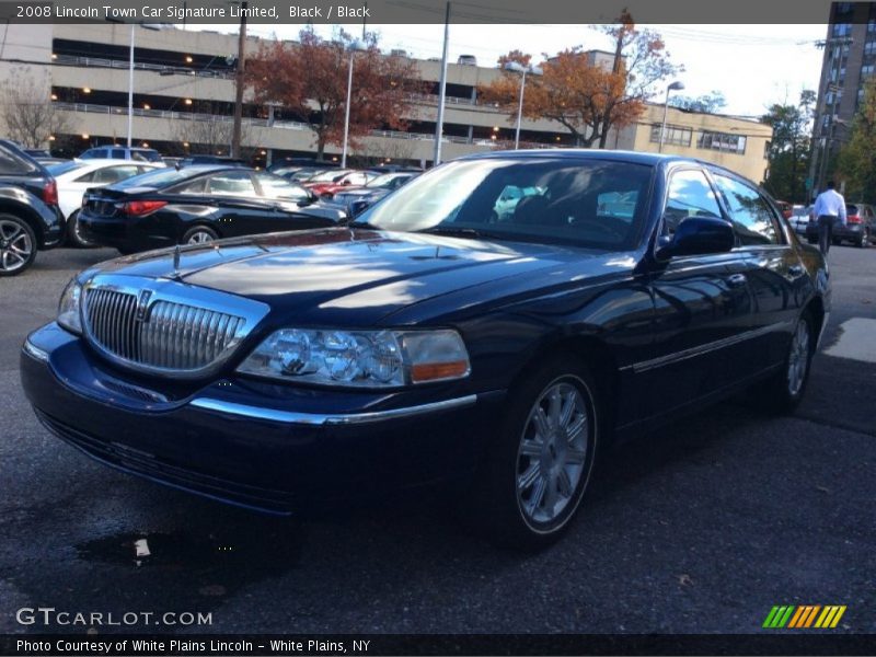 Black / Black 2008 Lincoln Town Car Signature Limited