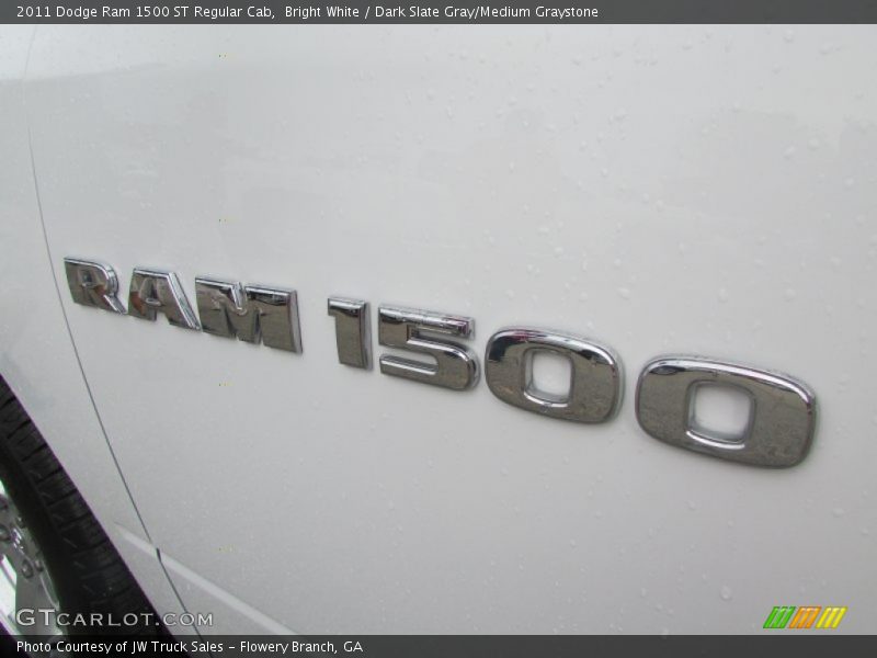 Bright White / Dark Slate Gray/Medium Graystone 2011 Dodge Ram 1500 ST Regular Cab