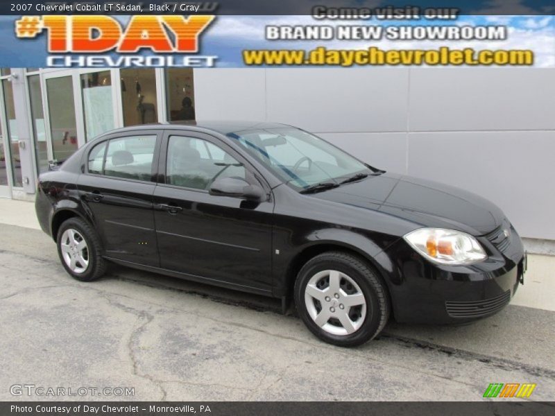 Black / Gray 2007 Chevrolet Cobalt LT Sedan