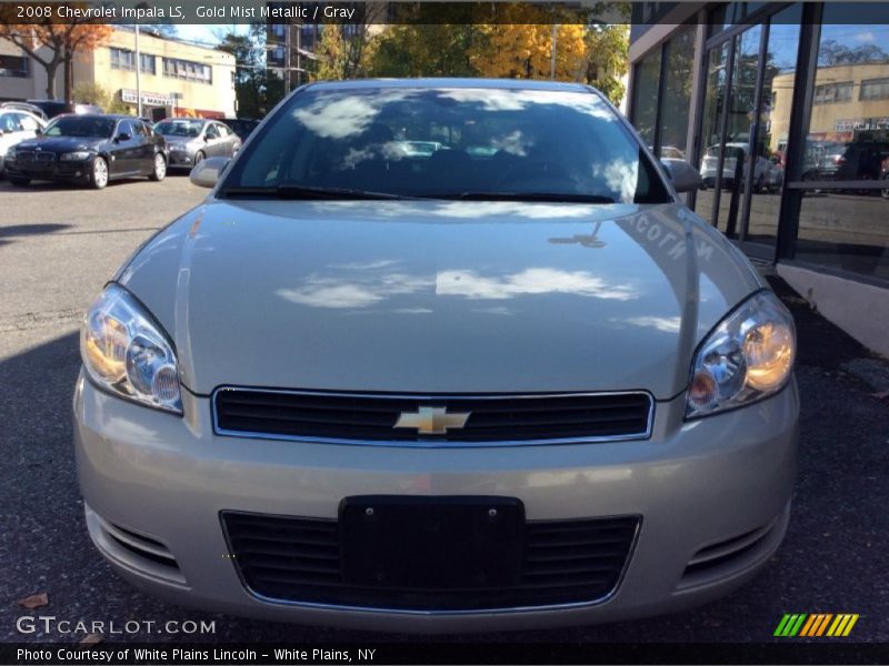 Gold Mist Metallic / Gray 2008 Chevrolet Impala LS