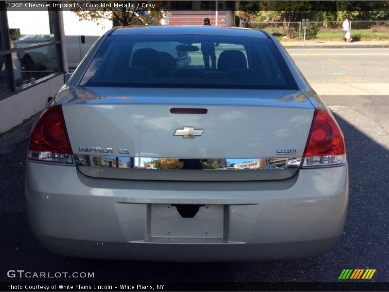 Gold Mist Metallic / Gray 2008 Chevrolet Impala LS