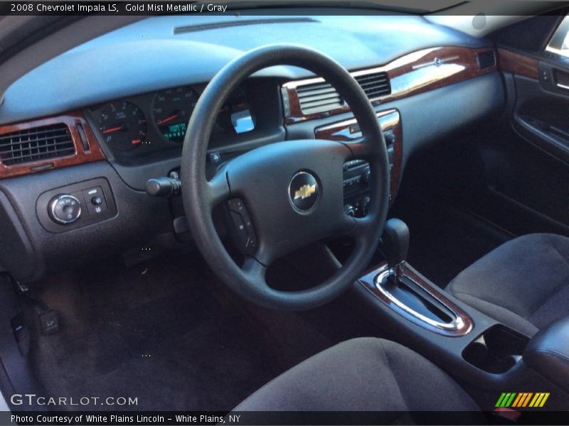 Gold Mist Metallic / Gray 2008 Chevrolet Impala LS