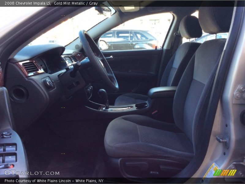 Gold Mist Metallic / Gray 2008 Chevrolet Impala LS