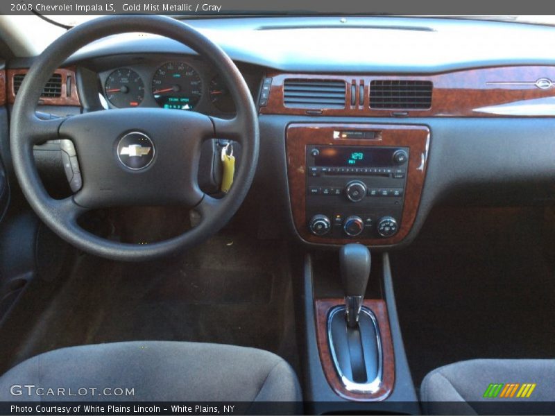 Gold Mist Metallic / Gray 2008 Chevrolet Impala LS