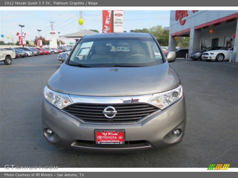 Platinum Graphite / Beige 2012 Nissan Quest 3.5 SV
