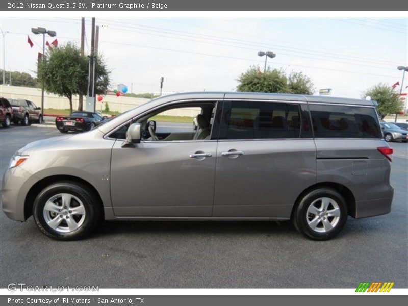 Platinum Graphite / Beige 2012 Nissan Quest 3.5 SV