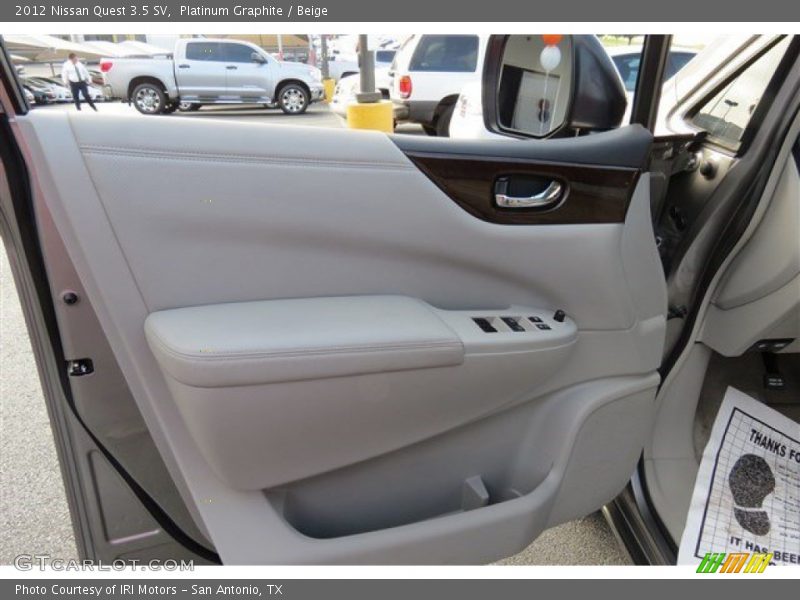 Platinum Graphite / Beige 2012 Nissan Quest 3.5 SV