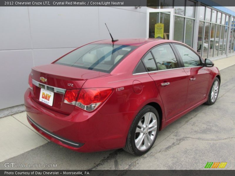Crystal Red Metallic / Cocoa/Light Neutral 2012 Chevrolet Cruze LTZ