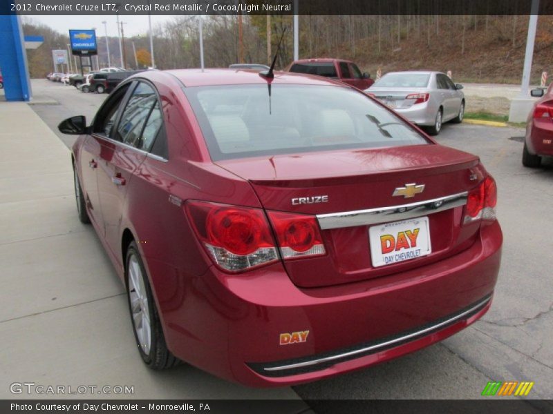 Crystal Red Metallic / Cocoa/Light Neutral 2012 Chevrolet Cruze LTZ