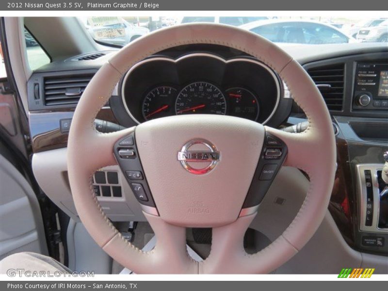Platinum Graphite / Beige 2012 Nissan Quest 3.5 SV