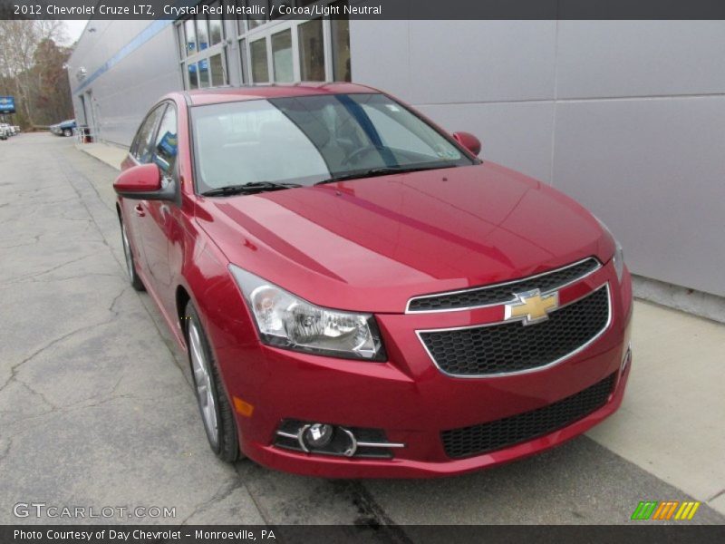 Crystal Red Metallic / Cocoa/Light Neutral 2012 Chevrolet Cruze LTZ