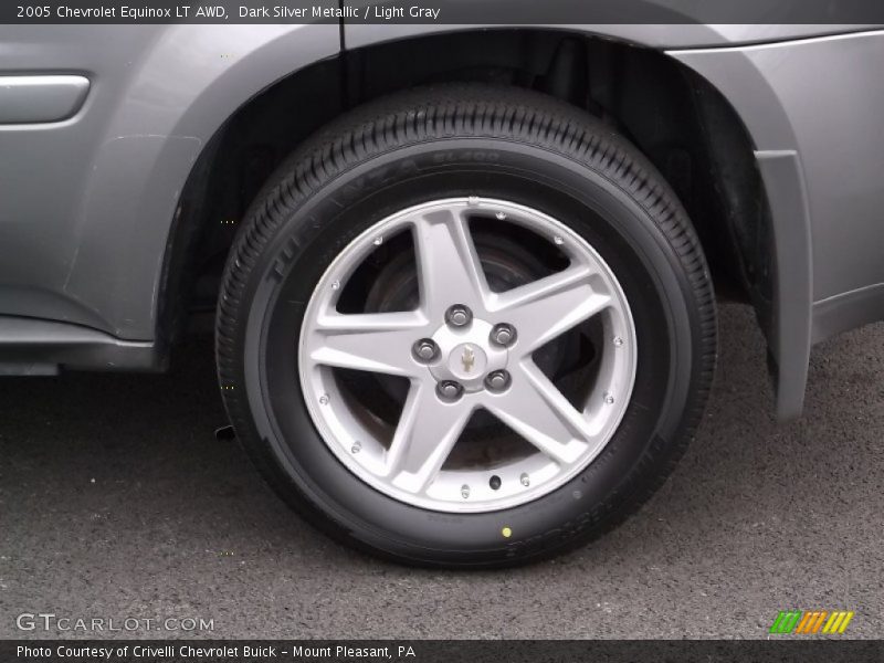 Dark Silver Metallic / Light Gray 2005 Chevrolet Equinox LT AWD