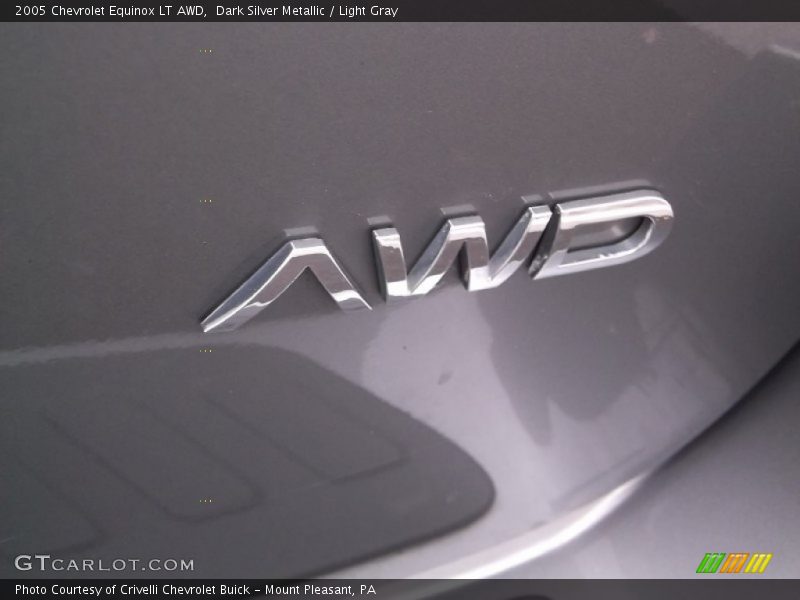 Dark Silver Metallic / Light Gray 2005 Chevrolet Equinox LT AWD