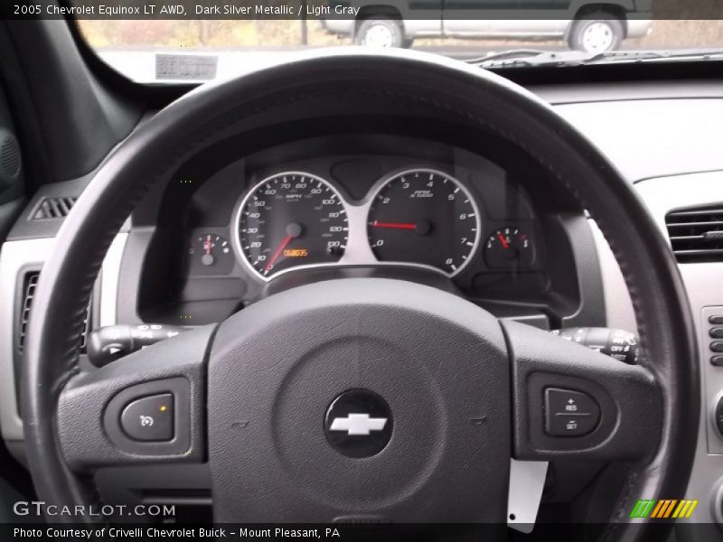 Dark Silver Metallic / Light Gray 2005 Chevrolet Equinox LT AWD