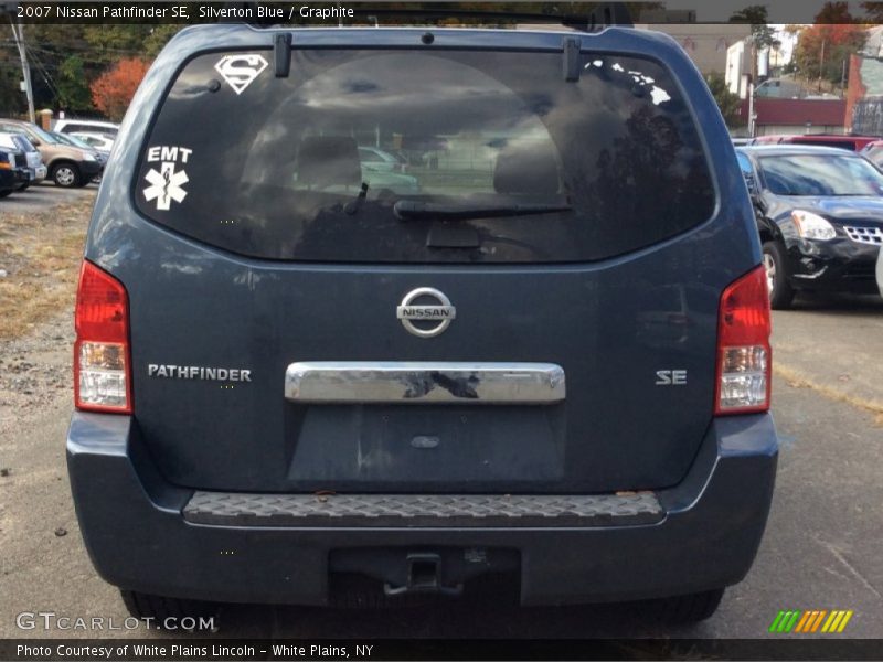 Silverton Blue / Graphite 2007 Nissan Pathfinder SE