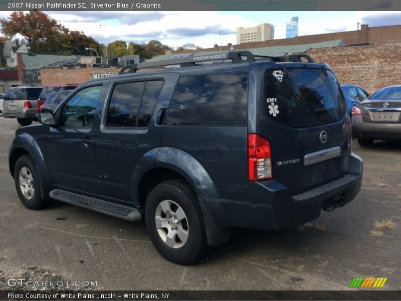 Silverton Blue / Graphite 2007 Nissan Pathfinder SE