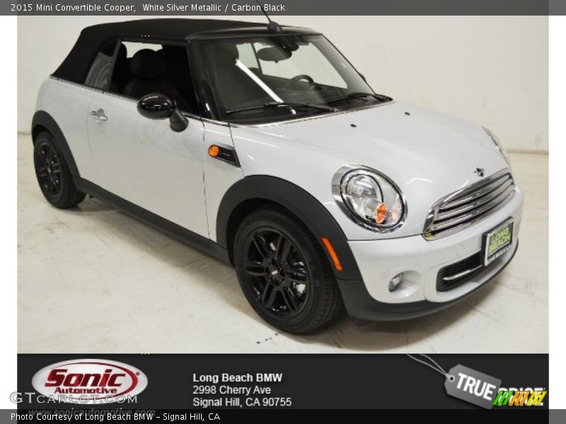 White Silver Metallic / Carbon Black 2015 Mini Convertible Cooper
