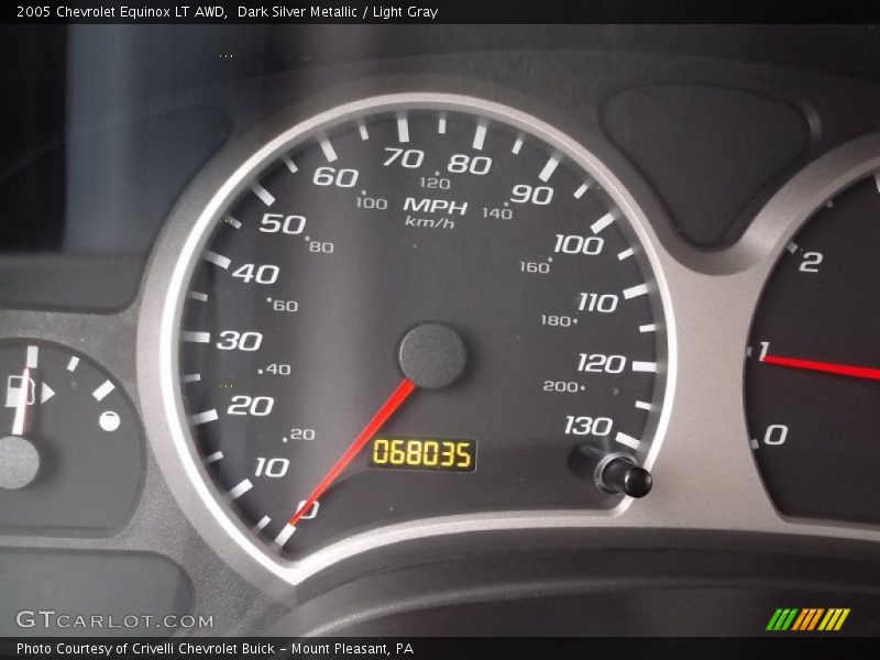 Dark Silver Metallic / Light Gray 2005 Chevrolet Equinox LT AWD