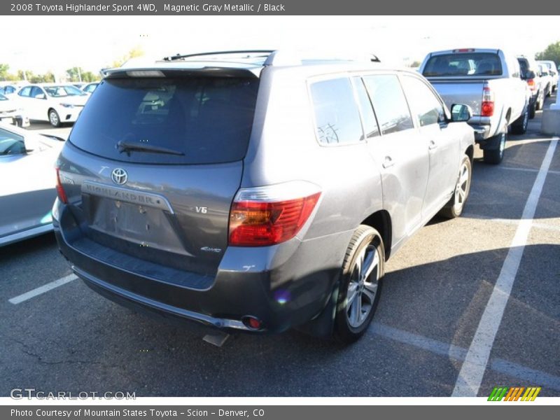 Magnetic Gray Metallic / Black 2008 Toyota Highlander Sport 4WD