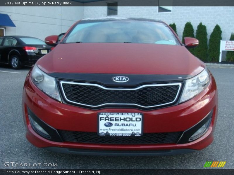 Spicy Red / Black 2012 Kia Optima SX