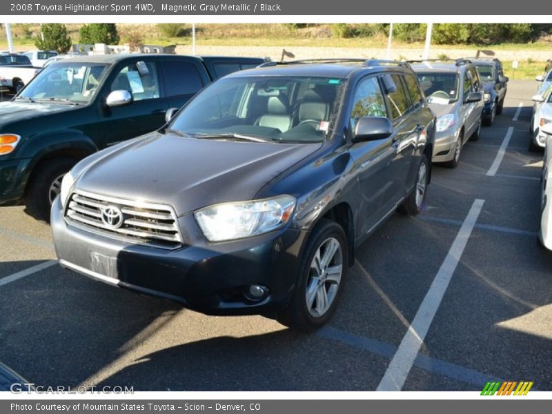 Magnetic Gray Metallic / Black 2008 Toyota Highlander Sport 4WD