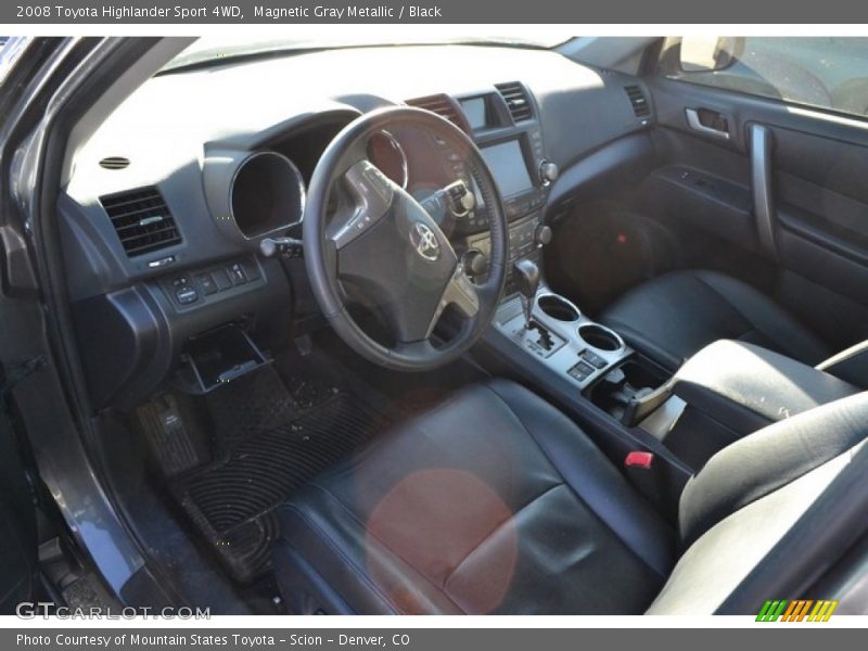  2008 Highlander Sport 4WD Black Interior