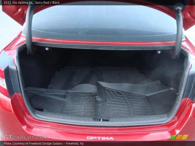 Spicy Red / Black 2012 Kia Optima SX