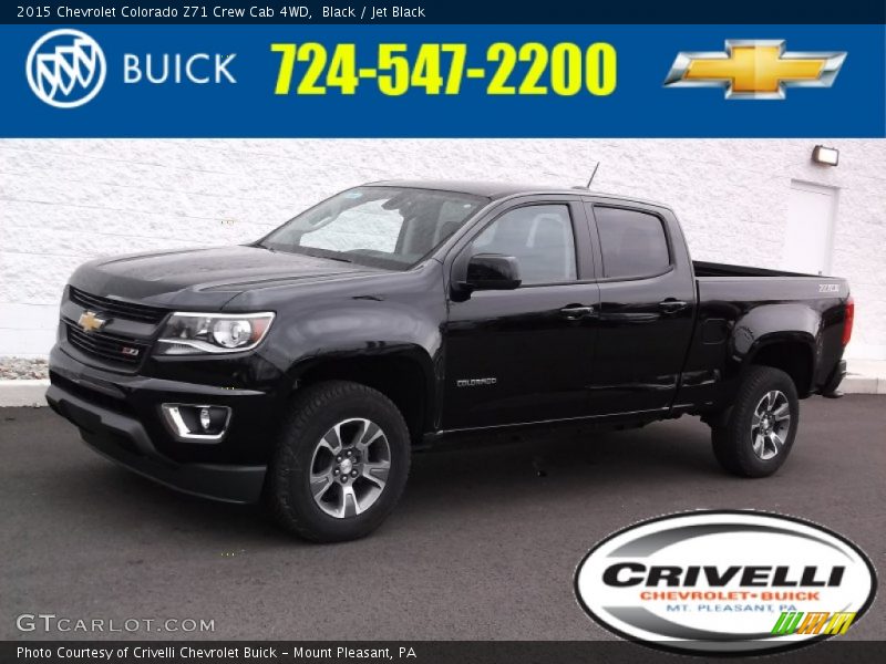 Black / Jet Black 2015 Chevrolet Colorado Z71 Crew Cab 4WD