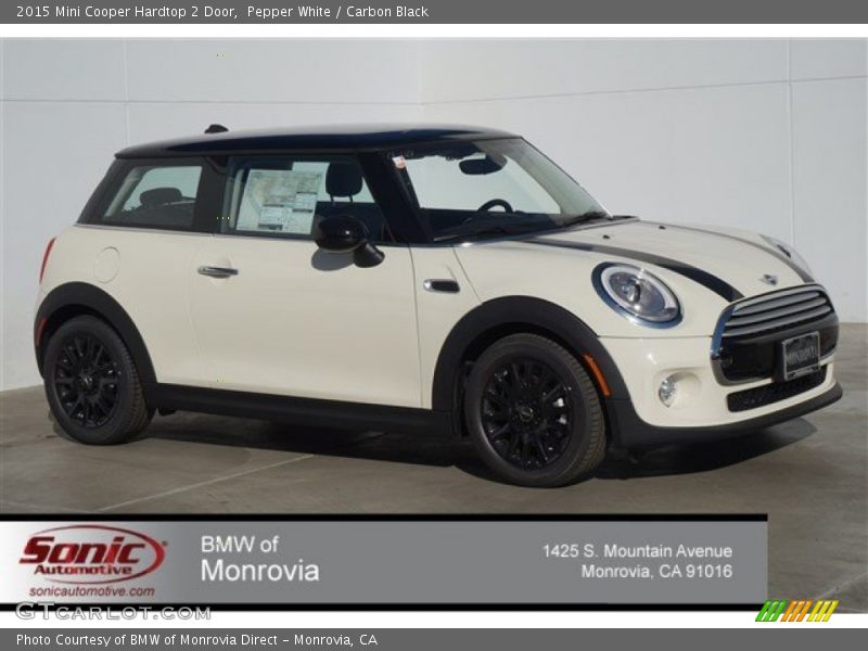 Pepper White / Carbon Black 2015 Mini Cooper Hardtop 2 Door