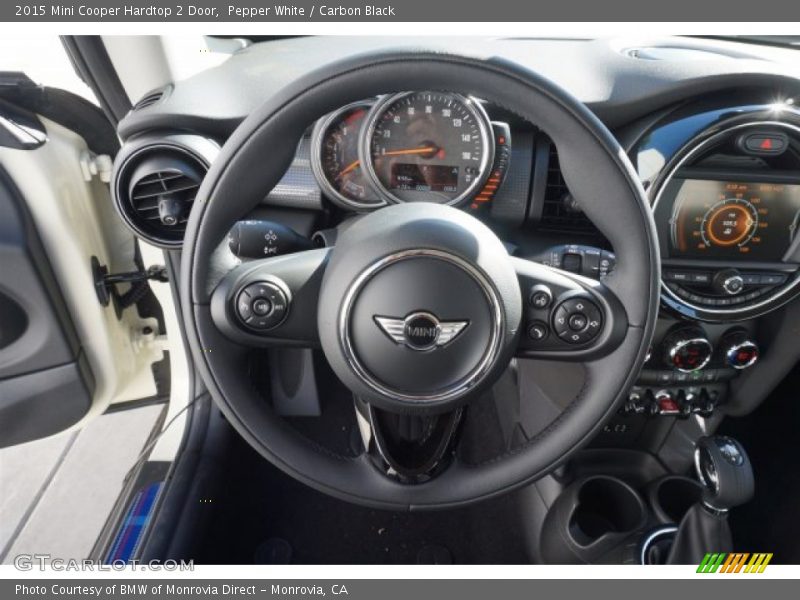 Pepper White / Carbon Black 2015 Mini Cooper Hardtop 2 Door