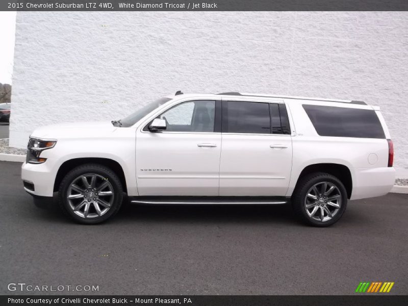 White Diamond Tricoat / Jet Black 2015 Chevrolet Suburban LTZ 4WD