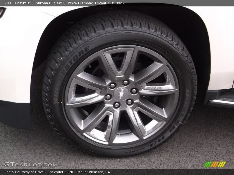 White Diamond Tricoat / Jet Black 2015 Chevrolet Suburban LTZ 4WD