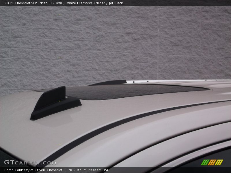White Diamond Tricoat / Jet Black 2015 Chevrolet Suburban LTZ 4WD