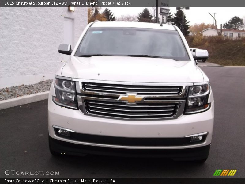 White Diamond Tricoat / Jet Black 2015 Chevrolet Suburban LTZ 4WD