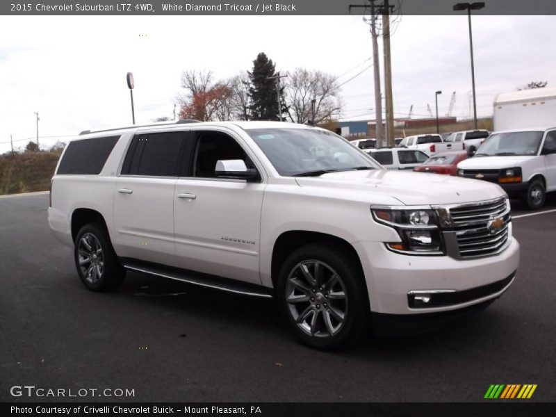 White Diamond Tricoat / Jet Black 2015 Chevrolet Suburban LTZ 4WD