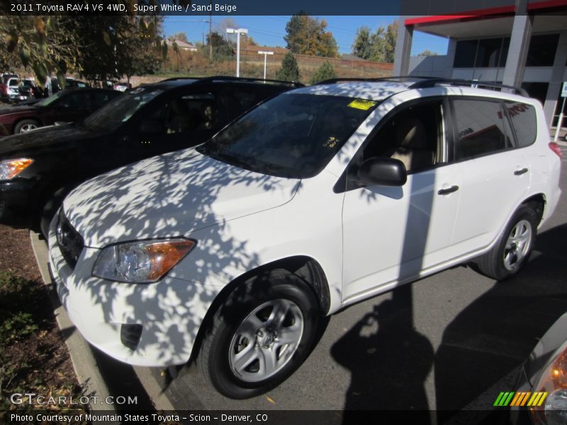 Super White / Sand Beige 2011 Toyota RAV4 V6 4WD