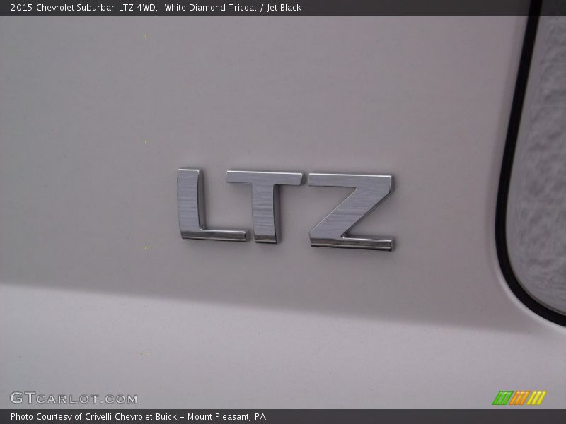 White Diamond Tricoat / Jet Black 2015 Chevrolet Suburban LTZ 4WD