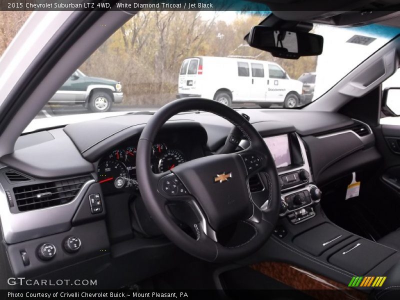White Diamond Tricoat / Jet Black 2015 Chevrolet Suburban LTZ 4WD
