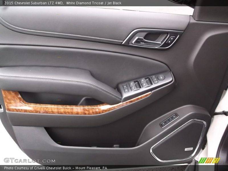 White Diamond Tricoat / Jet Black 2015 Chevrolet Suburban LTZ 4WD