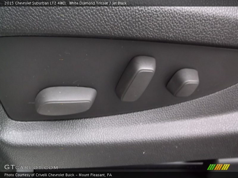 White Diamond Tricoat / Jet Black 2015 Chevrolet Suburban LTZ 4WD
