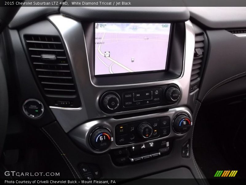White Diamond Tricoat / Jet Black 2015 Chevrolet Suburban LTZ 4WD
