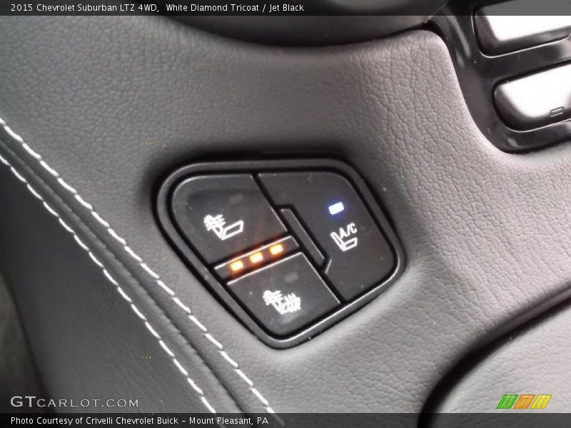White Diamond Tricoat / Jet Black 2015 Chevrolet Suburban LTZ 4WD