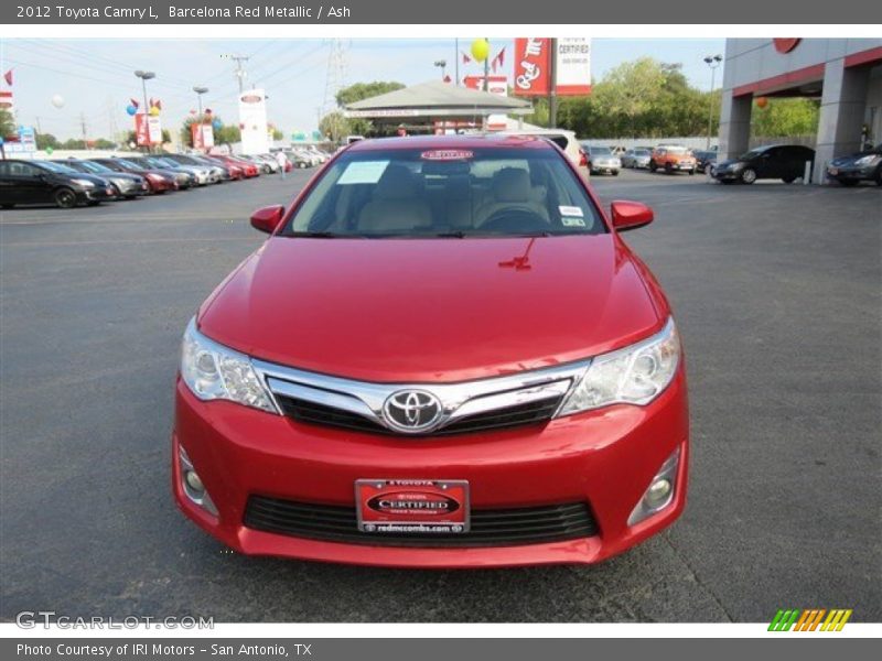 Barcelona Red Metallic / Ash 2012 Toyota Camry L