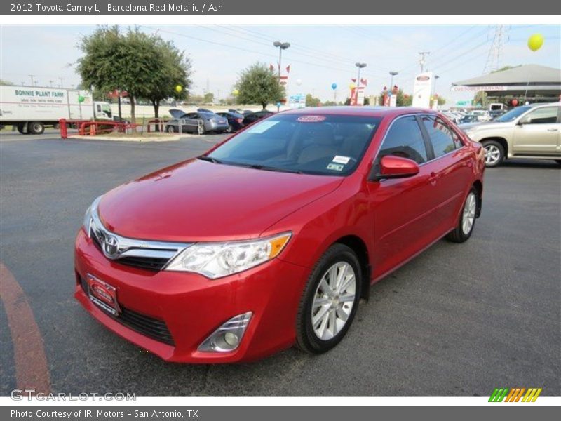 Barcelona Red Metallic / Ash 2012 Toyota Camry L