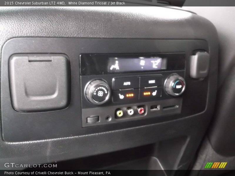 White Diamond Tricoat / Jet Black 2015 Chevrolet Suburban LTZ 4WD