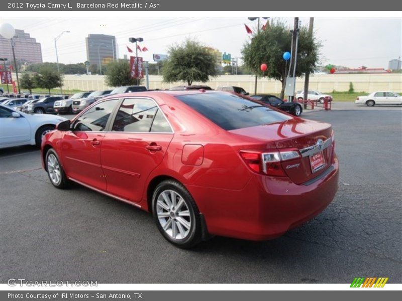 Barcelona Red Metallic / Ash 2012 Toyota Camry L