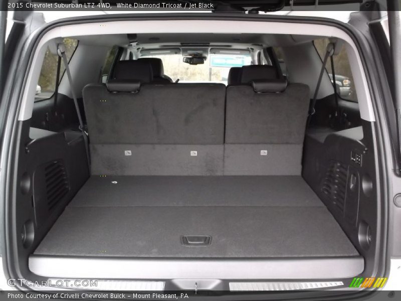 White Diamond Tricoat / Jet Black 2015 Chevrolet Suburban LTZ 4WD