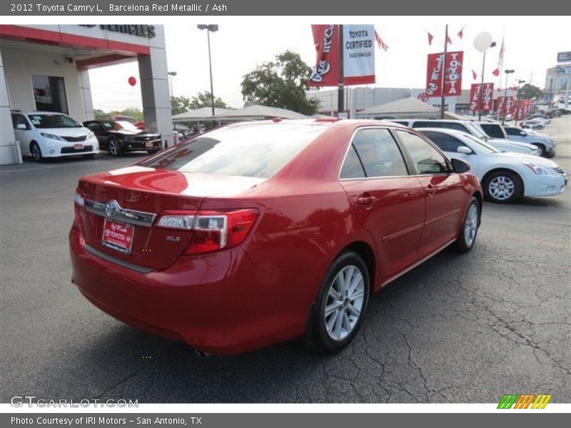 Barcelona Red Metallic / Ash 2012 Toyota Camry L