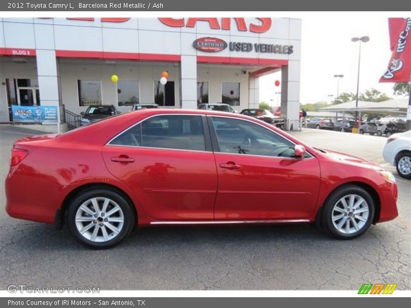 Barcelona Red Metallic / Ash 2012 Toyota Camry L